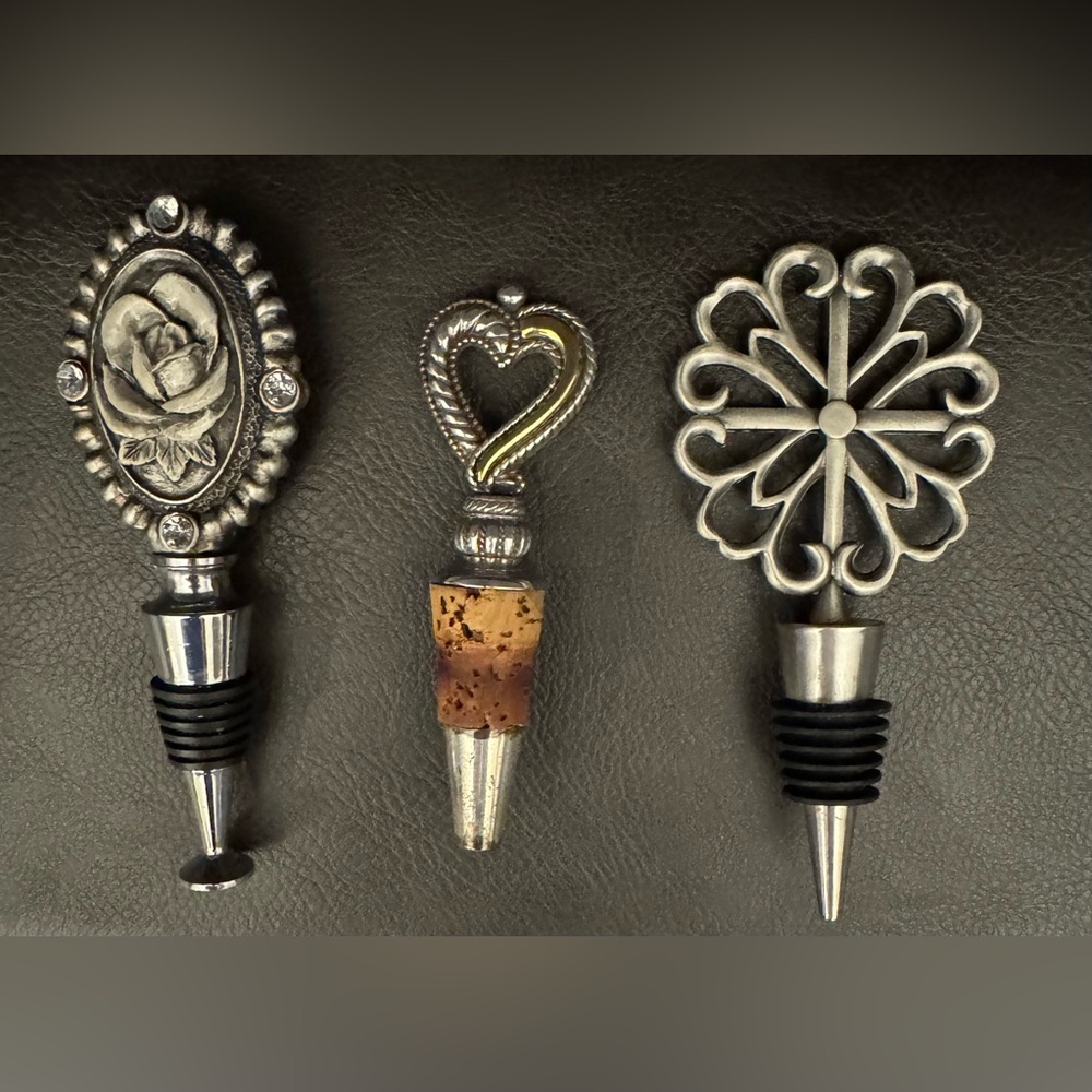 Set of three Wine Bottle Stoppers